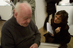 Stefan Moses bei der Eröffnung seiner Ausstellung (Foto: Martin Schmitz)
